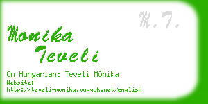 monika teveli business card