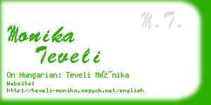 monika teveli business card